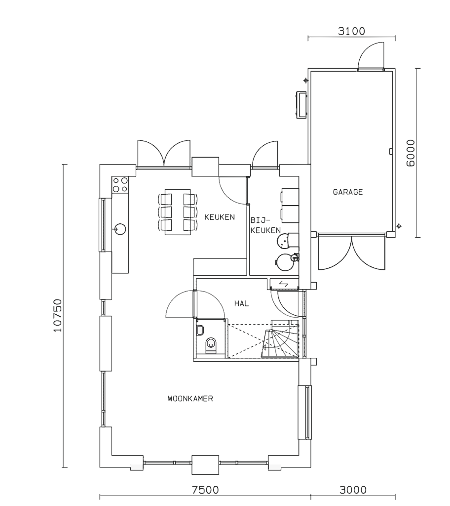 Eikenrade Plattegrond Bg