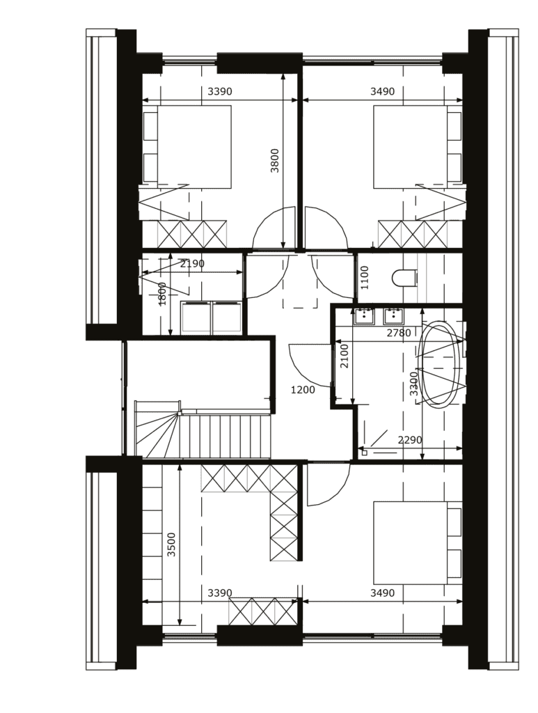 Jachtstede Plattegrond 1v