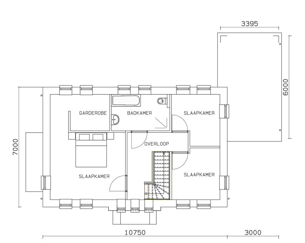 Wilgenborg Plattegrond 1v